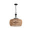 Luminaire suspendu en corde de chanvre de 19 po Boho, lampe en jute tissée à la main avec chaîne réglable, luminaire suspendu en corde naturelle pour îlot de cuisine, salle à manger ou entrée (ampoule non incluse)