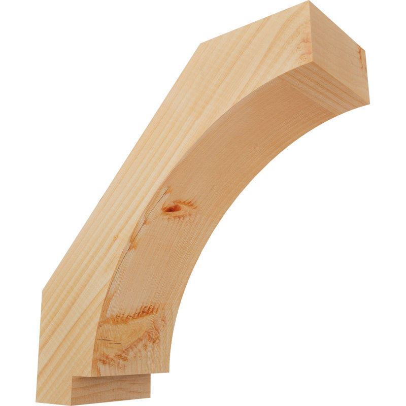 Attelle impériale du genou, Sapin de Douglas, Lisse, H 16 po x l 5,5 po x P 16 po