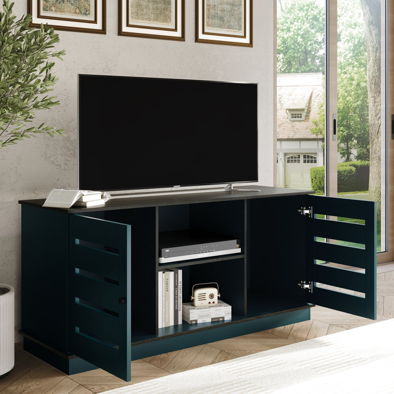 Abbriella TV Stand for TVs up to 60", Blue