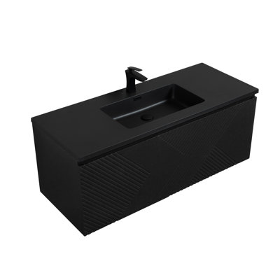 47'' Single Bathroom Vanity with Solid Surface Top