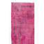 Tapis turc usé à la main 5,6 x 10 pi avec motif en médaillon de couleur rose