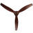 52 Antique Brown Ceiling Fan Without Light With Remote Control