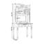 Bureau rectangulaire en bois massif brun noisette-925116007