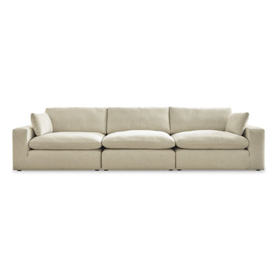 Elyza Linen 3pc Sectional Sofa