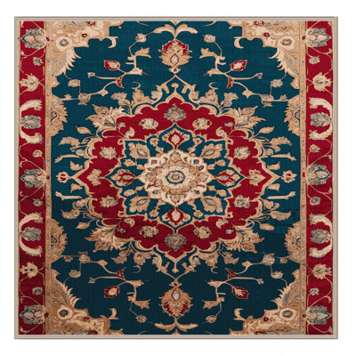 Machine Washable Tabriz Brown Area Rug