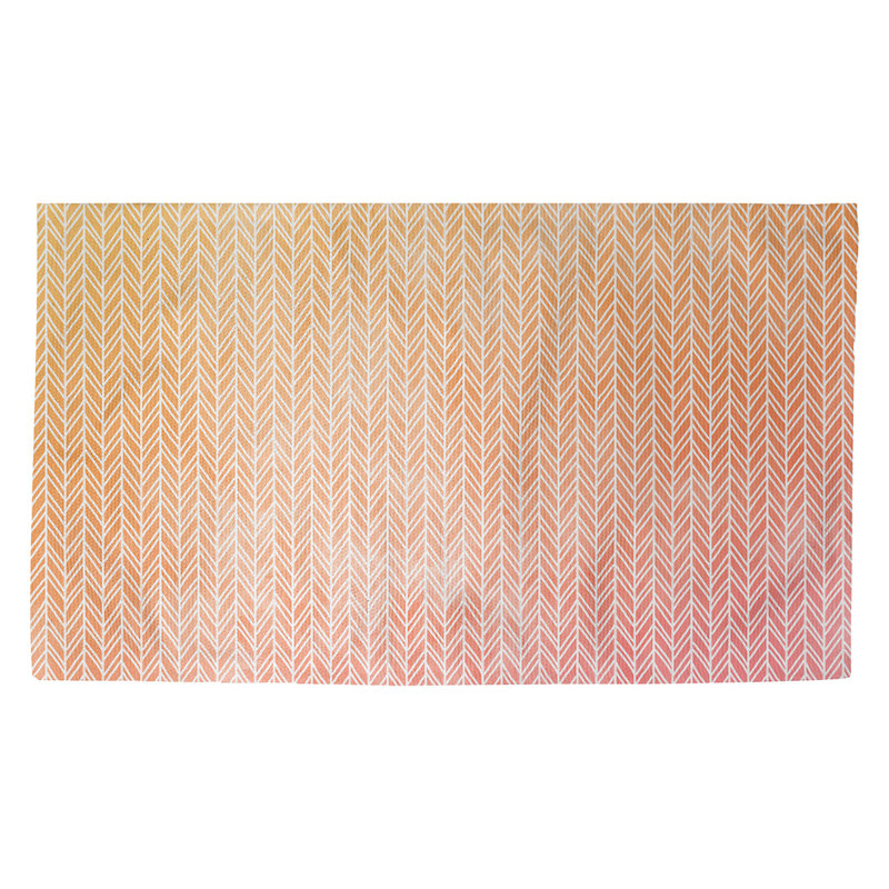 Tapis d'entrée antidérapant Avicia, Rectangle 2 pi 1 1/2 po x 3 pi 6 po, Orange