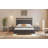 Luxurious Floating Bed Frame with LED Lights, Plush Velvet Upholstery, and Easy Assembly for a Modern Bedroom
