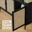 Buffet en rotin avec 3 portes, grand rangement pour la cuisine et le salon modernes-855211636-855211637