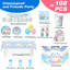Décorations de fête d'anniversaire Cinnamoroll, 108 pièces d'articles de fête Cinnamoroll et ensemble de vaisselle pour enfants Cinnamoroll