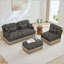 Canapé modulaire en chenille à imprimé léopard-125743054-125743059