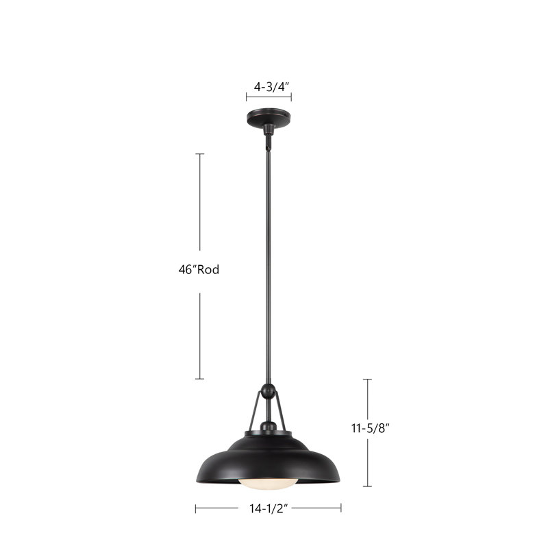 Palmetto 1 - Light Pendant, Polished Nickel, 11.63" H x 14.5" W x 14.5" D