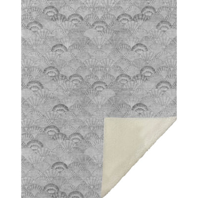Jeté en sherpa One Pixie Street gris 50 "x 70"
