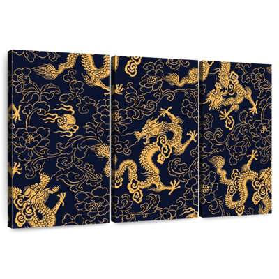 Motif oriental de dragons Kerner