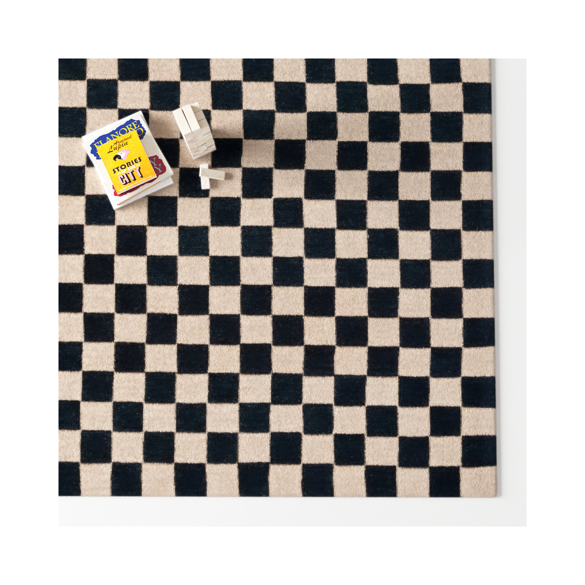 Freesia Area Rug In Black/Beige, Rectangle 8' x 10'