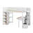 Twin Size Loft Bed With Drawers,Desk,Shelves And Stairs-998931768