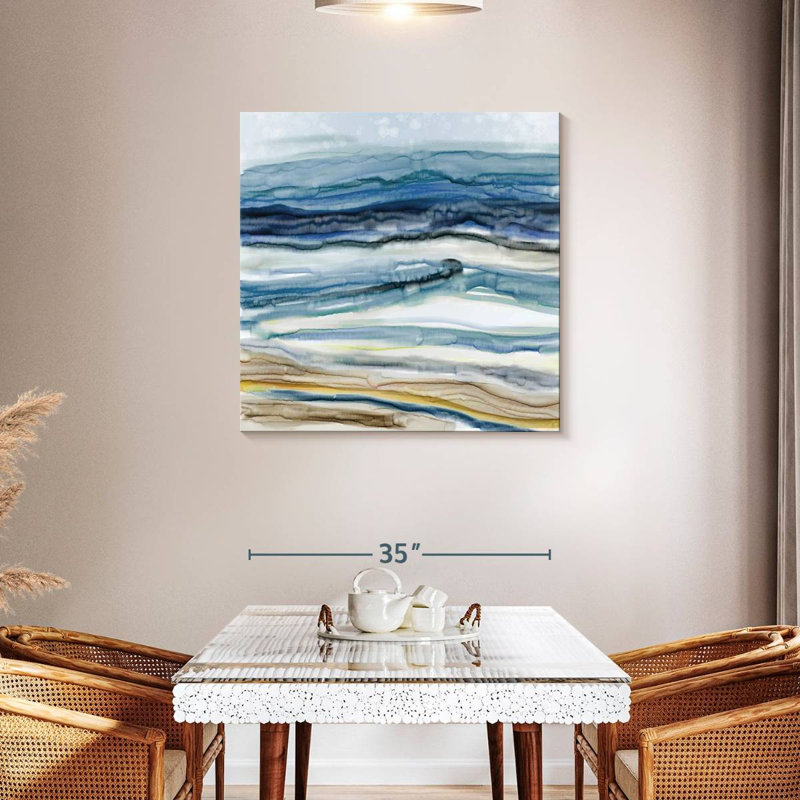 Avery Ocean's Movement, 36" H x 36" W
