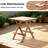 2-Person Teak Outdoor Seating Group, Patio Set of 3 (2 Chairs + 1 Side Table)-536634484