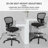 Jonilda Drafting Chair with Footrest Ergonomic Swivel Armless Mesh Office Desk Chair for Home Office, Drafting, Computer Work-1712048694