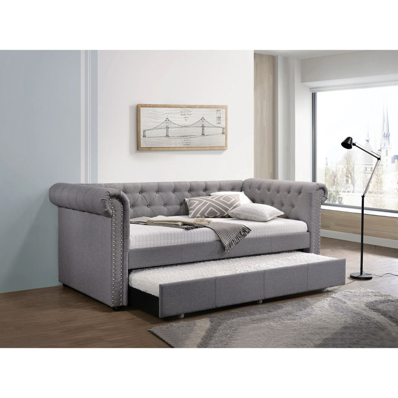 Fabric Daybed With Trundle (Twin)