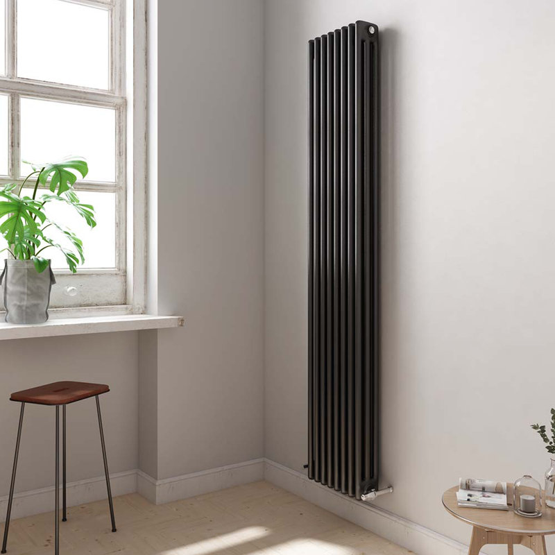 iBathUK Anthracite Radiator-Grey, 1800cm H x 380cm W x 100cm D, 3