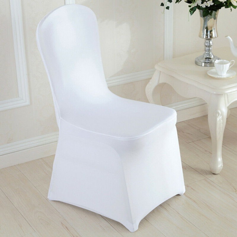Housses de chaise de mariage blanches extensibles