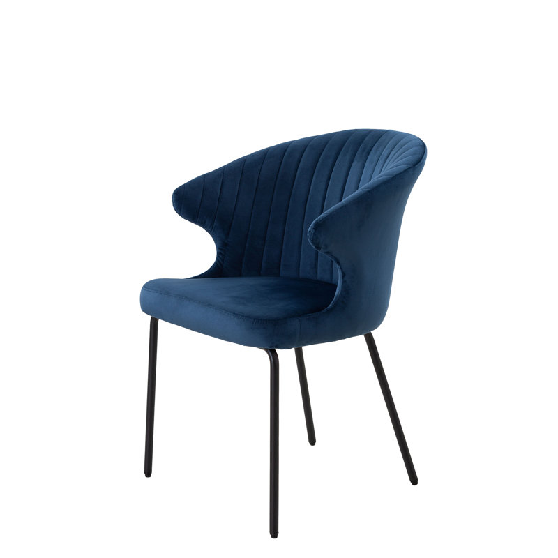 40cm H Tufted Velvet Upholstered Parsons Chair
