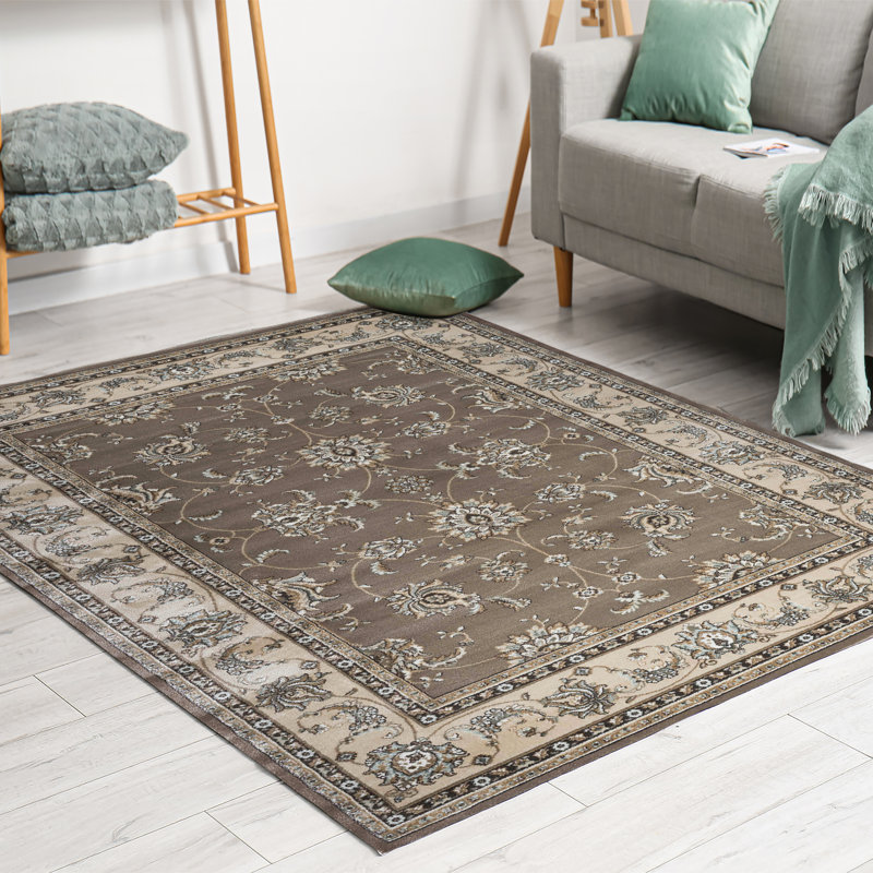 Tapis oriental brun Ackermanville, Rectangle 3 pi 3 po x 4 pi 11 po