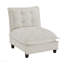 Canapé 73 sans accoudoirs en chenille beige-399388226