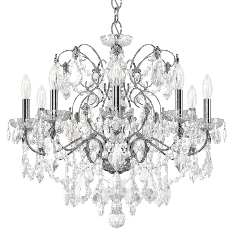Century 9 - Light Chandelier, Polished Silver