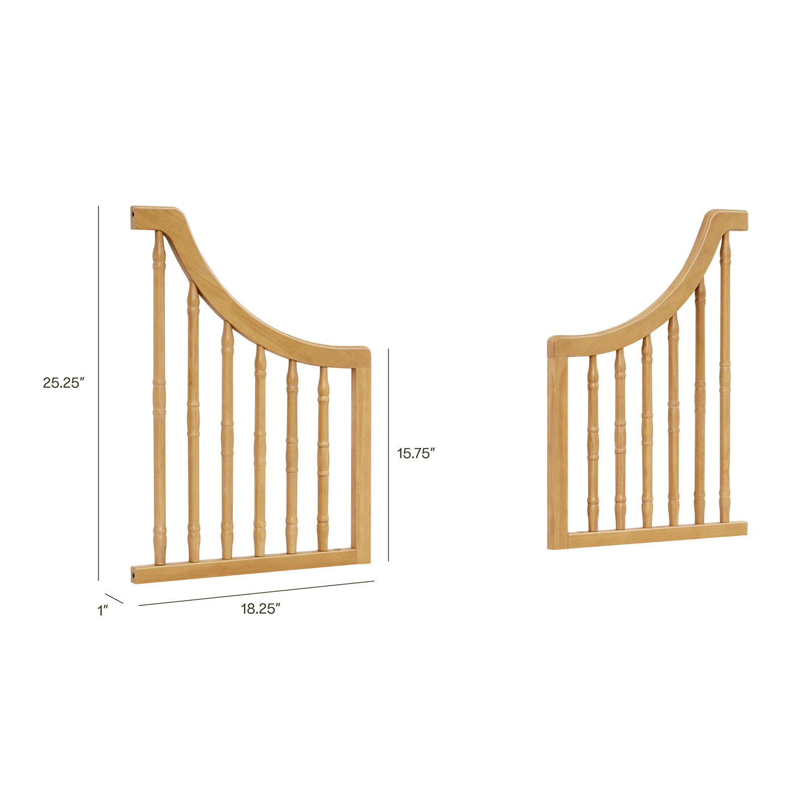 Liberty Toddler Bed Rail, Honey