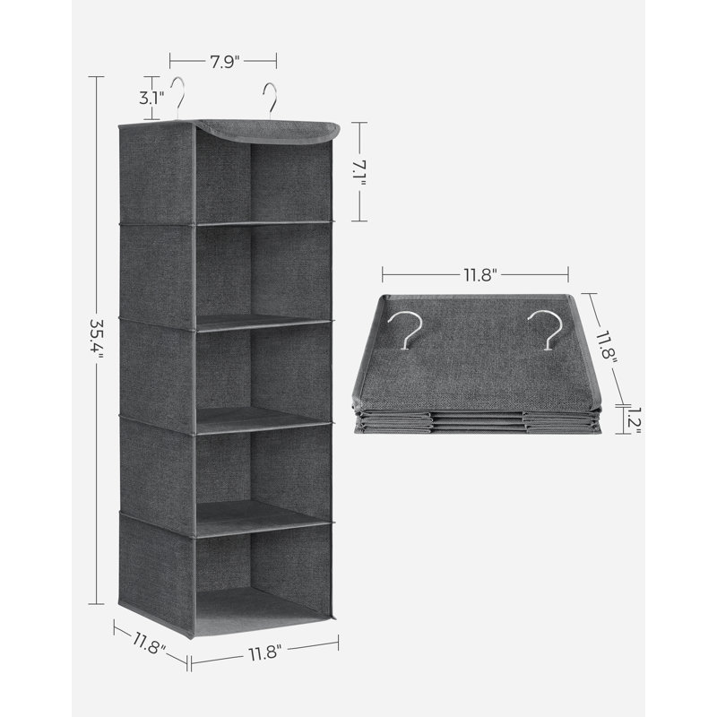 30x30x90cm Fabric Hanging Organiser