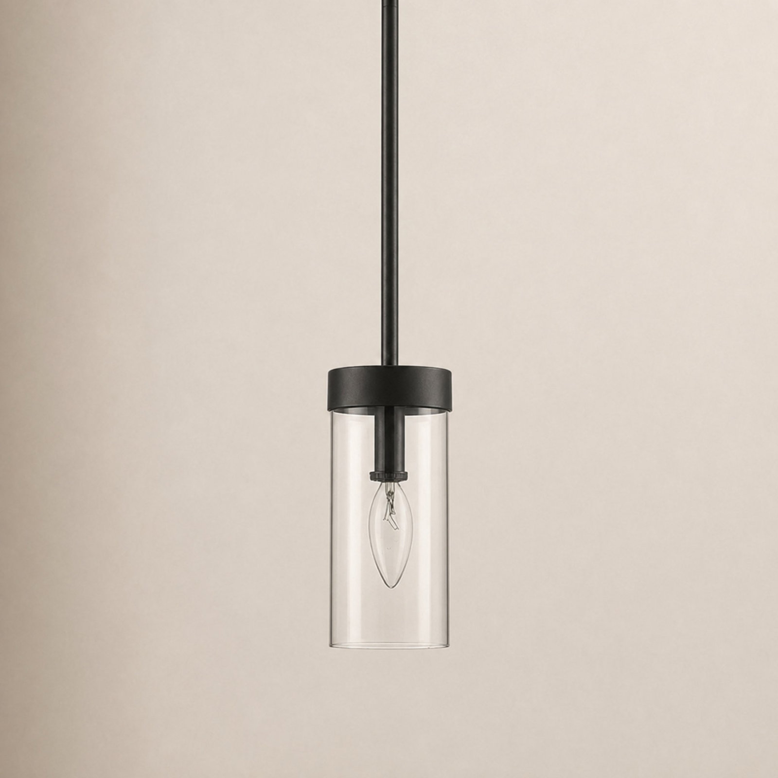 Angeline Single Light Glass Dimmable Pendant