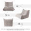 Fauteuil à billes sans accoudoirs et méridienne en mousse-1334905494