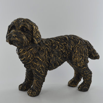 Gelinkaya Bronze Cockapoo Sculpture Figurine