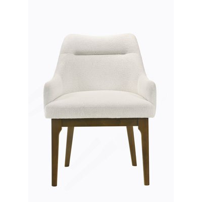 Ensemble de 2 chaises d'appoint en chenille et chêne rétro