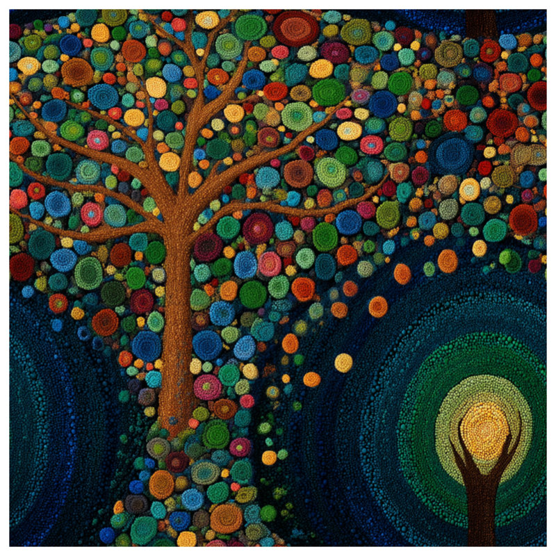 Rideau de douche arbre - Bohème nature, 70in W x 72in H