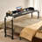 Overbed Table: A Black Beauty! Mobile Bedside Table with 4 Wheels (2 Braked), Power Socket, and Adjustable Height. Made of Particleboard—Perfect for Home, Office, and Study