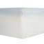 6 po Matelas ferme en mousse viscoélastique imprégnée de gel pour lit double, blanc