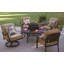 Chaise de patio avec coussins Lebanon