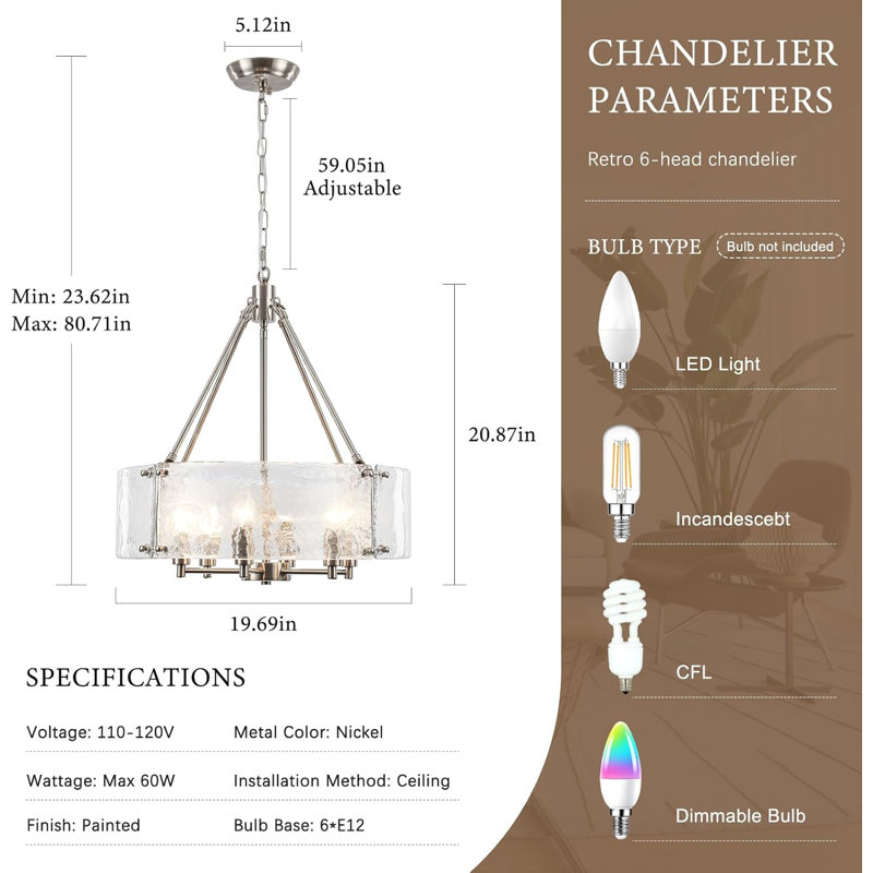 Glass Chandelier