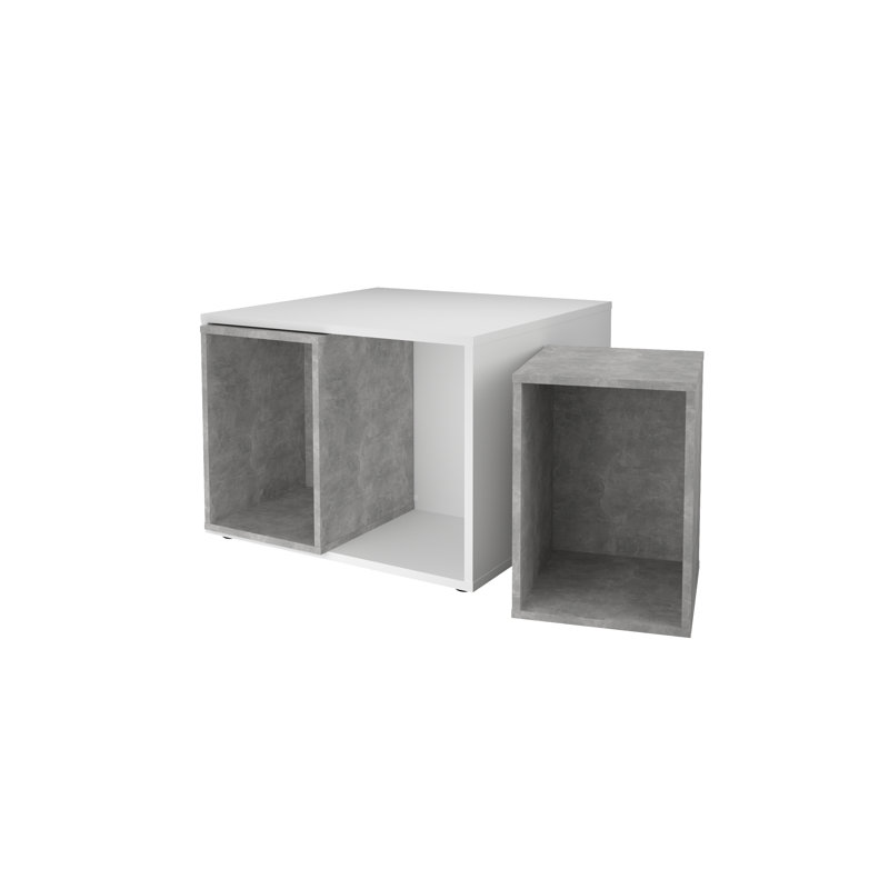 Kuzirian Four Leg Coffee Table with Storage