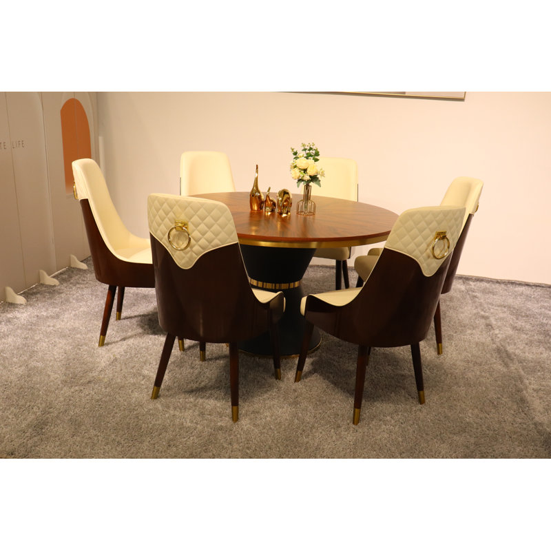 Vogue Lux Beige Dining Chair, Beige
