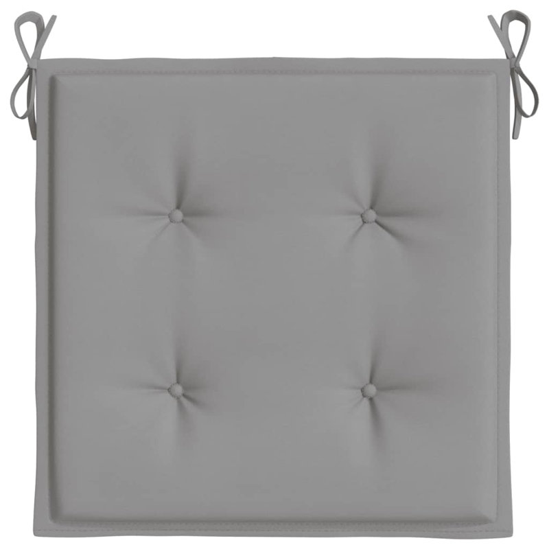 Outdoor Seat Cushion, 19.7" x 19.7" x 1.2", Gray