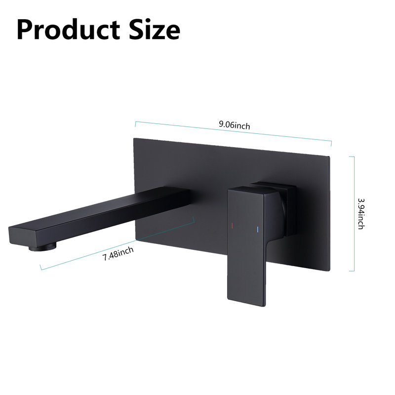 Single-handle Bathroom Faucet, Matte black