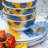 Blue Sunflower Faux Linen Napkin