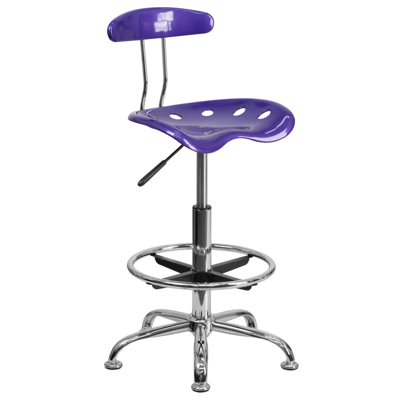 Tabouret de dessinateur Monroe, Violet