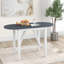 Ensemble de salle à manger rustique en bois d'hévéa avec 2 chaises-852630604-852630607-852630600