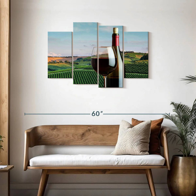 Vin rouge Yarlin en Toscane, H 27 po x l 43 po