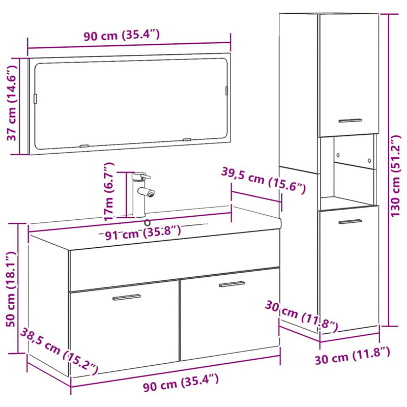 Bathroom Furniture Suite