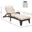 Chaise longue de patio inclinable avec coussins amovibles pour la cour ou la piscine (ensemble de 4)-419674017